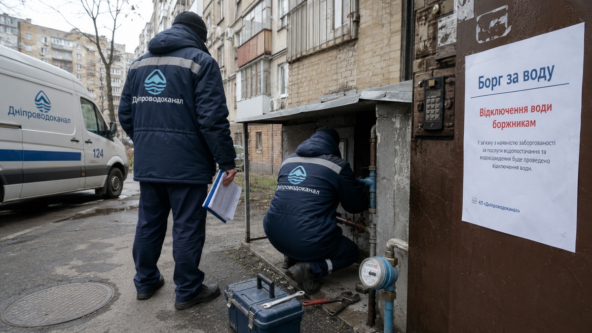 відключення води у дніпрі